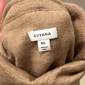 Cuyana Oversized Baby Alpaca Turtleneck in Camel